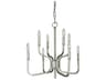 Heidleberg 8-Light Pewter Candelabra Chandelier