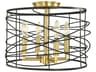 Boca 4-Light Drum Semi Flush Mount