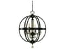 Olivia 4-Light Crystal Candelabra Chandelier