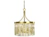 Holly 5-Light Brushed Brass Drum Chandelier