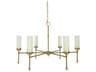 Emily 6-Light Brushed Brass Chandelier