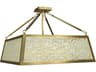 Avery 5-Light Brushed Brass Semi Flush Mount