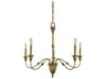 Hinsdale 5-Light Brushed Brass Traditional Candelabra Chandelier