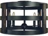 Homestead 5-Light Matte Black Drum Flush Mount