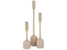 Vesta Satin Brass Candle Holder Set of 3