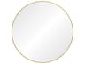 Fragoso Gold Round Wall Mirror