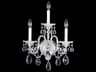 Sterling 3-Light Silver Crystal Wall Sconce