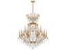 Renaissance Rock Crystal 16-Light6-Light Pewter Candelabra Chandelier