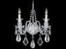 Hamilton Rock Crystal 2-Light Silver Wall Sconce