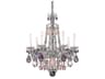 Hamilton Rock Crystal 7-Light Silver Candelabra Chandelier