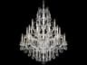 Bordeaux 25-Light Silver Crystal Candelabra Chandelier