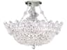 Trilliane 8-Light Silver Crystal Bowl Semi Flush Mount