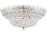 Trilliane 23-Light Silver Crystal Bowl Flush Mount