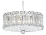 Plaza 9-Light Stainless Steel Crystal Drum Pendant