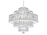 Plaza 22-Light Stainless Steel Crystal Tiered Pendant
