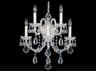 Olde World 5-Light Silver Crystal Wall Sconce