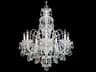 Olde World 7-Light Silver Crystal Candelabra Chandelier
