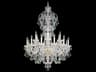 Olde World 23-Light Gold Crystal Candelabra Chandelier