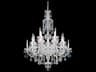 Olde World 25-Light Silver Crystal Candelabra Chandelier