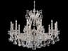 Sophia 12-Light Gold Crystal Candelabra Chandelier