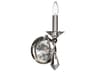 Jasmine 1-Light Polished Silver Crystal Wall Sconce