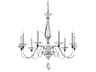 Jasmine 9-Light Polished Silver Crystal Candelabra Chandelier