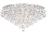 Baronet 6-Light Silver Crystal Flush Mount