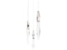 Kindjal 3-Light Polished Nickel Linear Mini Pendant