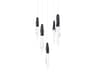 Kindjal 5-Light Black Linear Pendant