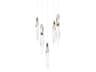 Kindjal 5-Light Polished Nickel Linear Pendant