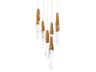 Kindjal 9-Light Aged Brass Linear Pendant