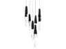 Kindjal 9-Light Black Linear Pendant
