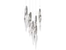Kindjal 9-Light Polished Nickel Linear Pendant