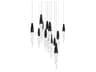 Kindjal 13-Light Black Linear Pendant