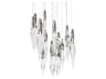 Kindjal 15-Light Polished Nickel Linear Pendant