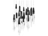 Kindjal 21-Light Black Linear Pendant