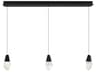 Martini 3-Light Black Island Pendant