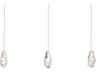 Martini 3-Light Polished Nickel Island Pendant