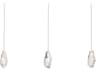 Martini 3-Light Polished Nickel Island Pendant