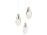 Martini 3-Light Polished Nickel Mini Pendant