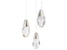Martini 3-Light Polished Nickel Mini Pendant