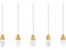 Martini 5-Light Aged Brass Island Pendant