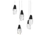 Martini 5-Light Black Pendant