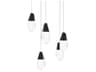 Martini 5-Light Black Pendant