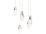 Martini 5-Light Polished Nickel Pendant