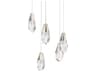 Martini 5-Light Polished Nickel Pendant