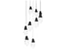 Martini 9-Light Black Pendant