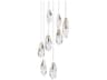 Martini 9-Light Polished Nickel Pendant