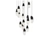 Martini 15-Light Black Pendant