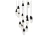 Martini 15-Light Black Pendant